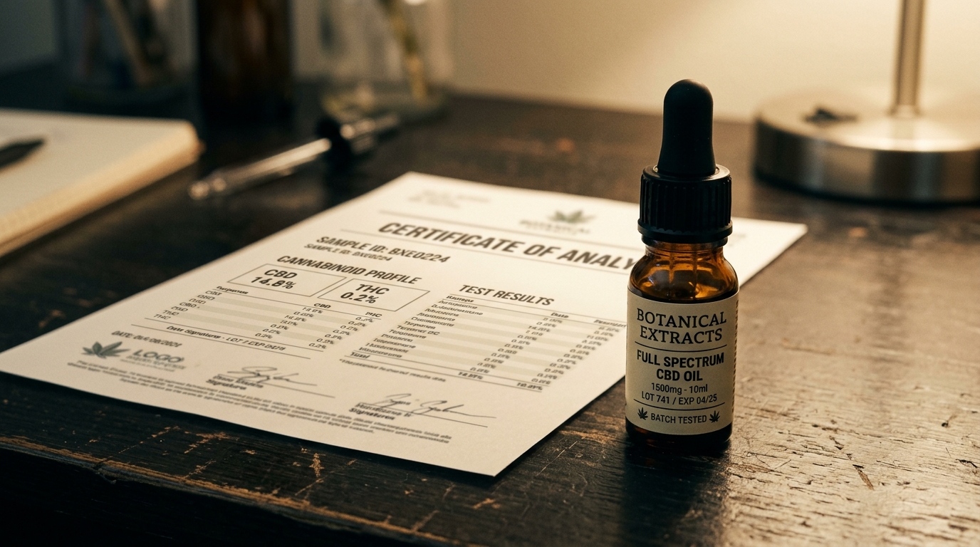 CBD COA analysecertifikat